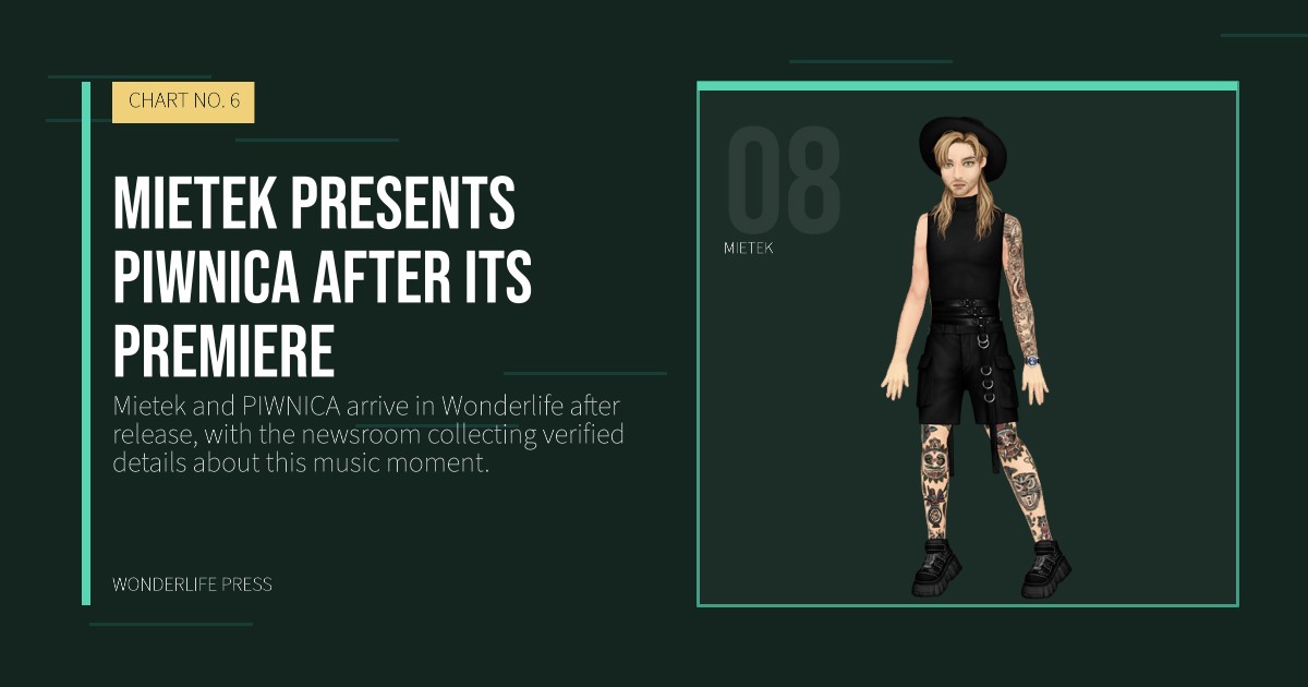 Wonderlife Press: Mietek presents PIWNICA after its premiere. artist portrait. CHART NO. 6.