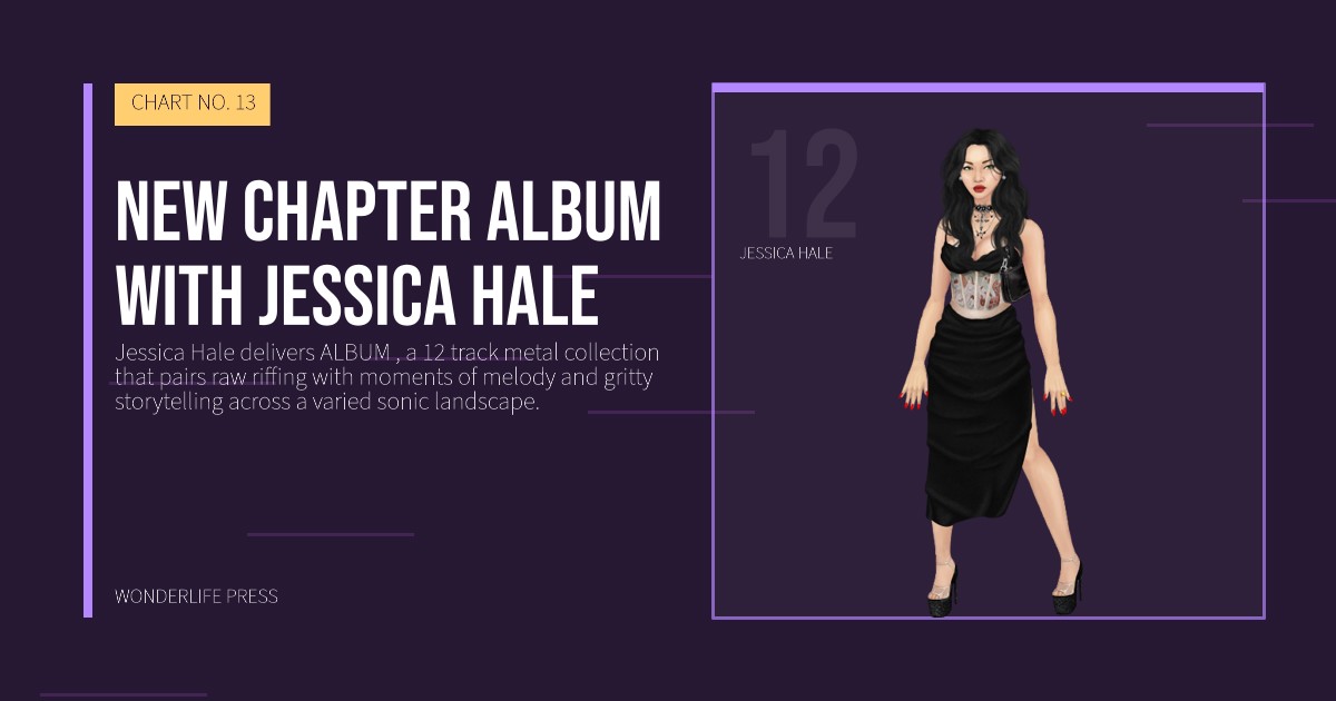 Wonderlife Press: new chapter ALBUM with Jessica Hale. artist portrait. CHART NO. 13.