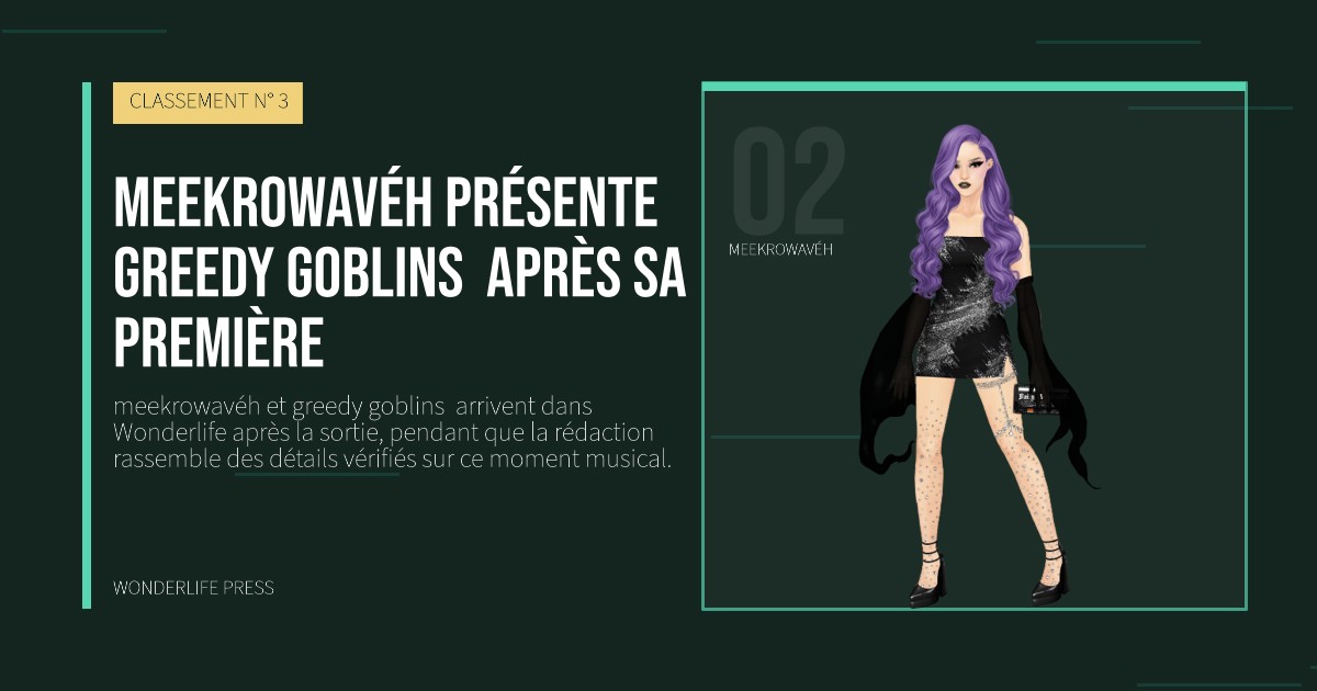 Wonderlife Press: meekrowavéh présente greedy goblins  après sa première. portrait des artistes. CLASSEMENT N° 3.