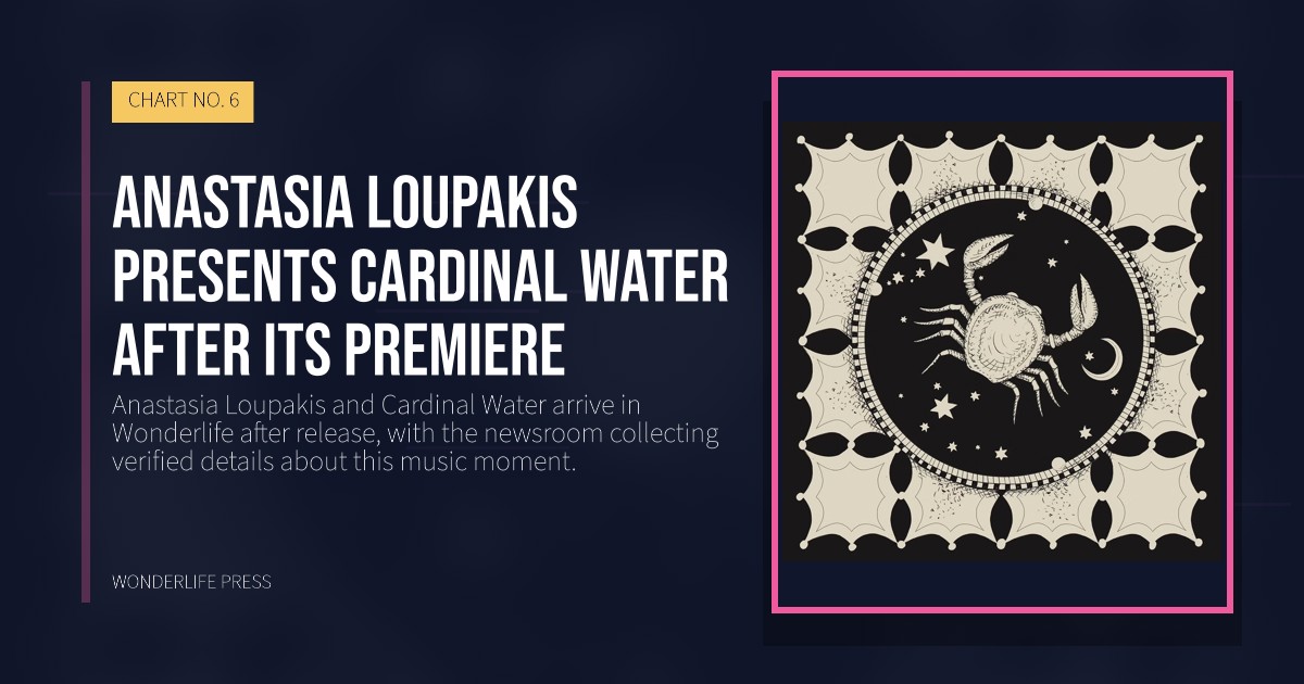 Wonderlife Press: Anastasia Loupakis presents Cardinal Water after its premiere. release artwork. CHART NO. 6.