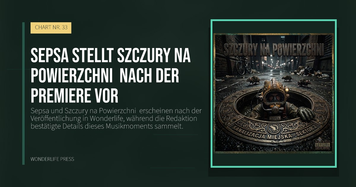 Wonderlife Press: Sepsa stellt Szczury na Powierzchni  nach der Premiere vor. Veröffentlichungscover. CHART NR. 33.