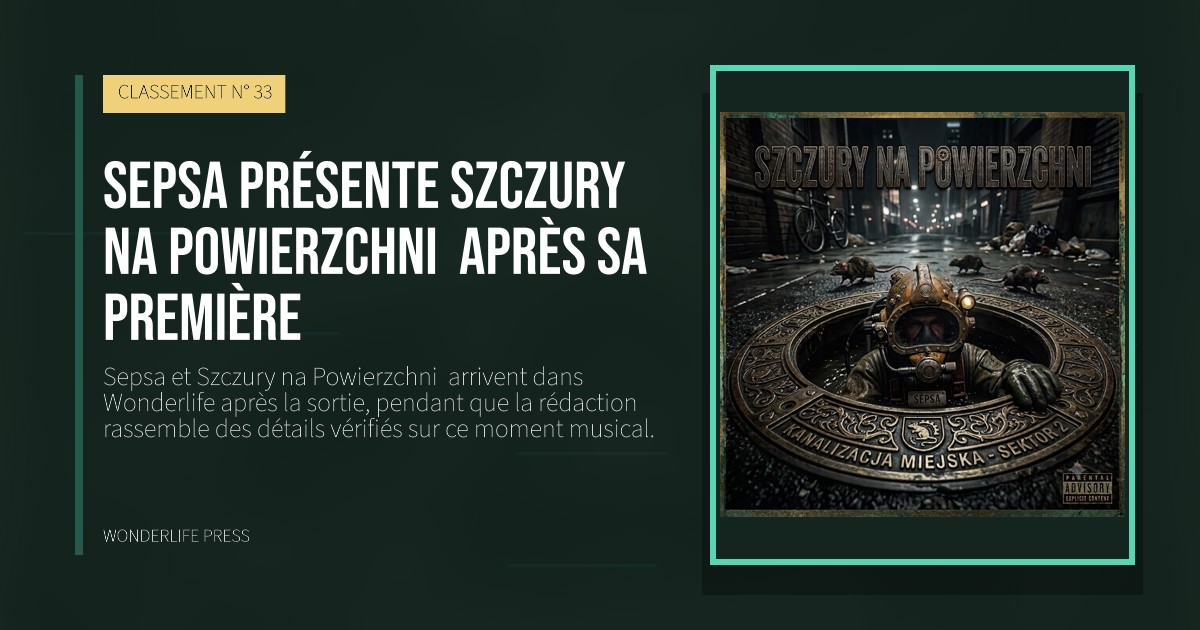 Wonderlife Press: Sepsa présente Szczury na Powierzchni  après sa première. pochette de la sortie. CLASSEMENT N° 33.