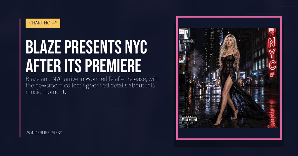 Wonderlife Press: Blaze presents NYC after its premiere. release artwork. CHART NO. 46.