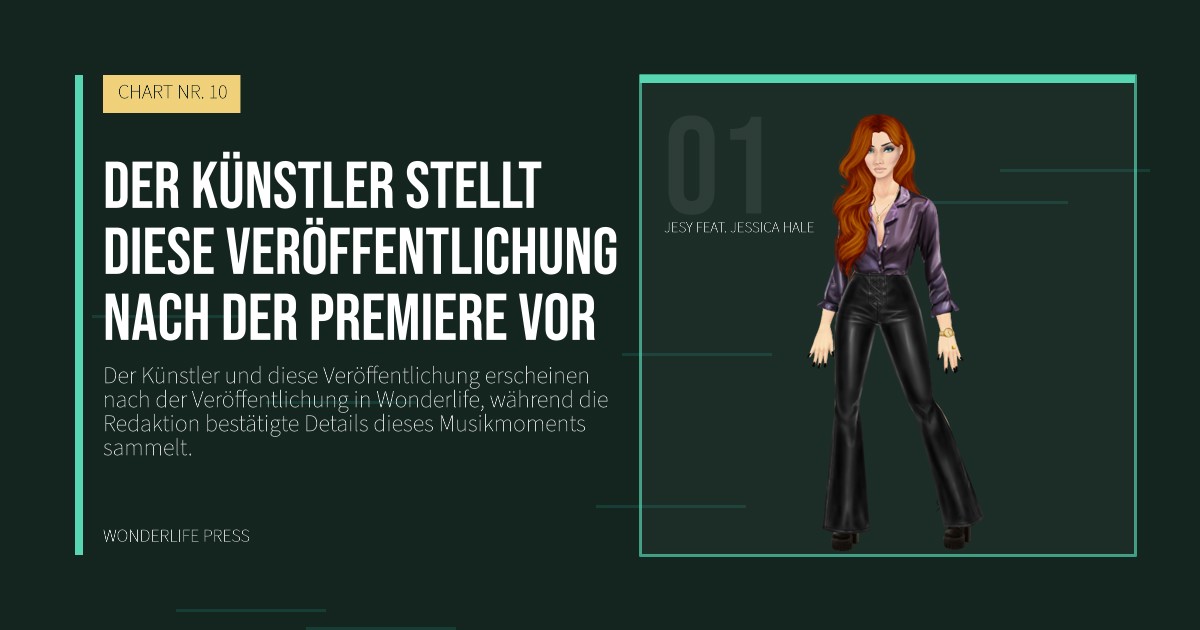 Wonderlife Press: Der Künstler stellt diese Veröffentlichung nach der Premiere vor. Künstlerporträt. CHART NR. 10.