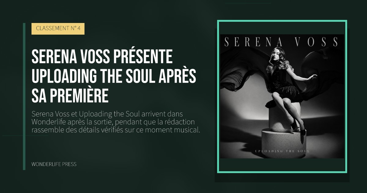 Wonderlife Press: Serena Voss présente Uploading the Soul après sa première. pochette de la sortie. CLASSEMENT N° 4.