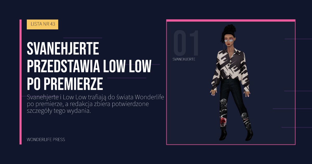 Wonderlife Press: Svanehjerte przedstawia Low Low po premierze. portret artystów. LISTA NR 43.