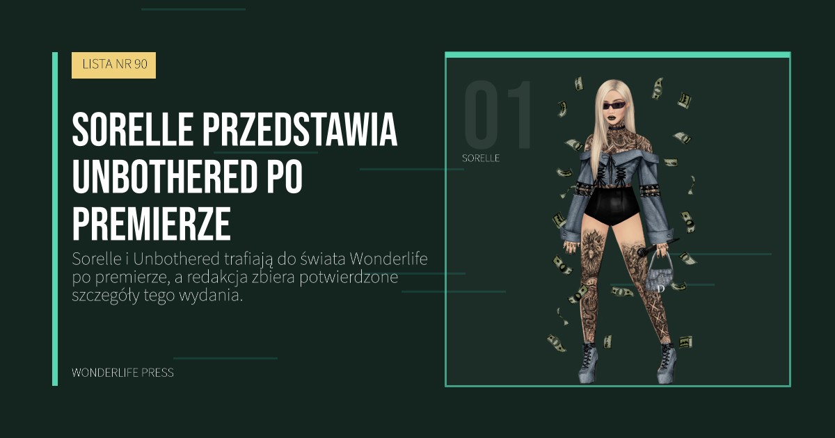 Wonderlife Press: Sorelle przedstawia Unbothered po premierze. portret artystów. LISTA NR 90.