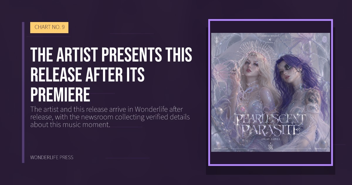 Wonderlife Press: The artist presents this release after its premiere. release artwork. CHART NO. 9.
