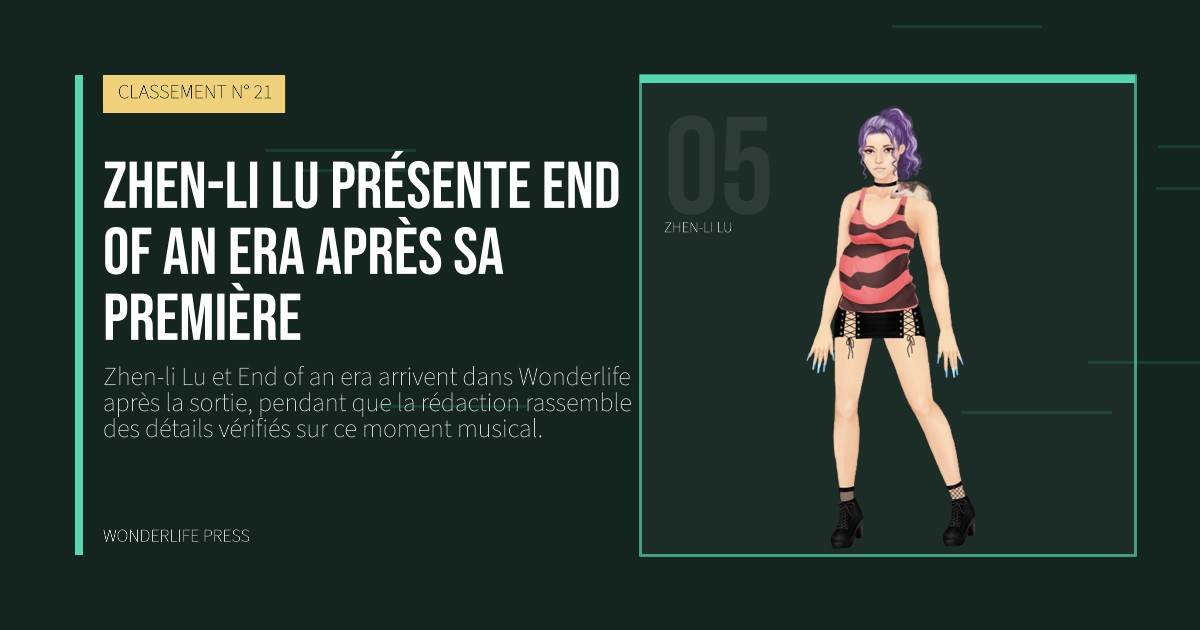 Wonderlife Press: Zhen-li Lu présente End of an era après sa première. portrait des artistes. CLASSEMENT N° 21.