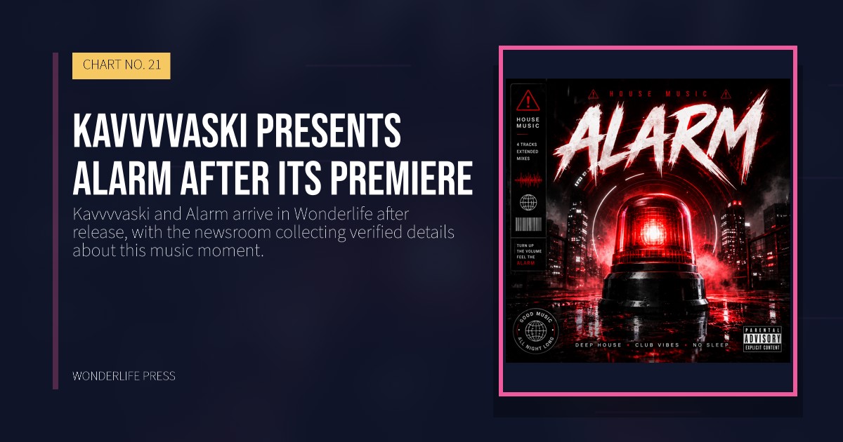 Wonderlife Press: Kavvvvaski presents Alarm after its premiere. release artwork. CHART NO. 21.