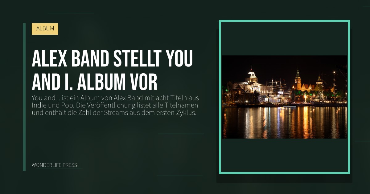 Wonderlife Press: Alex Band stellt You and I. album vor. Veröffentlichungscover. ALBUM.