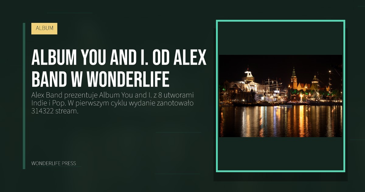 Wonderlife Press: Album You and I. od Alex Band w Wonderlife. okładka wydawnictwa. ALBUM.