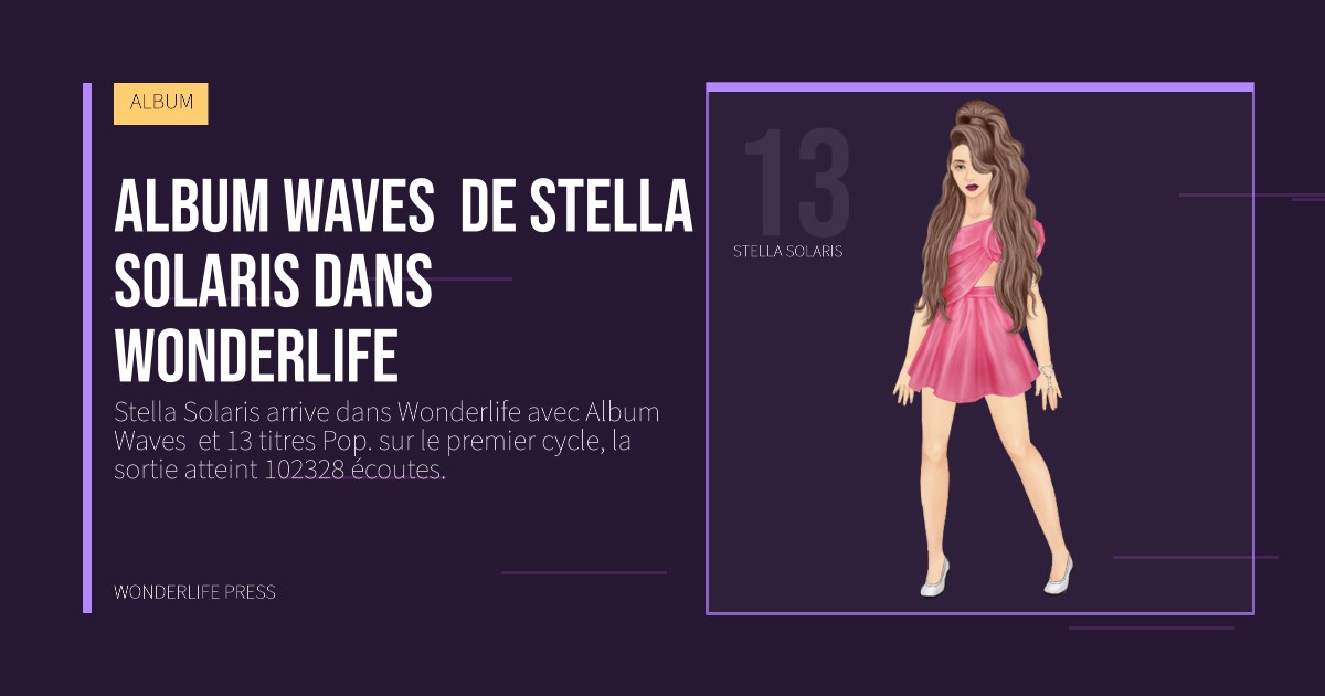 Wonderlife Press: Album Waves  de Stella Solaris dans Wonderlife. portrait des artistes. ALBUM.