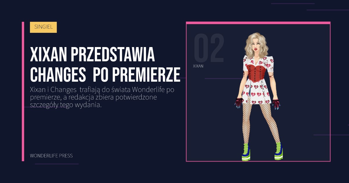 Wonderlife Press: Xixan przedstawia Changes  po premierze. portret artystów. SINGIEL.