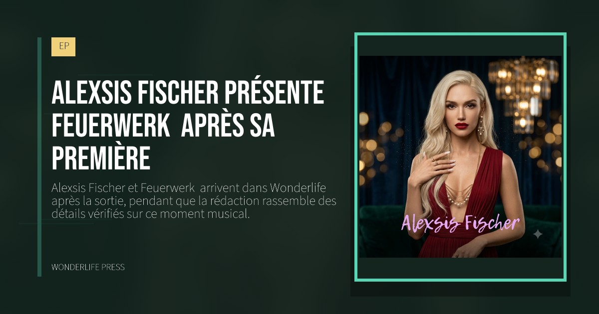Wonderlife Press: Alexsis Fischer présente Feuerwerk  après sa première. pochette de la sortie. EP.