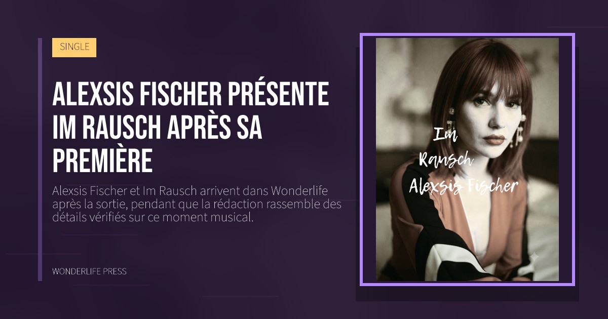 Wonderlife Press: Alexsis Fischer présente Im Rausch après sa première. pochette de la sortie. SINGLE.