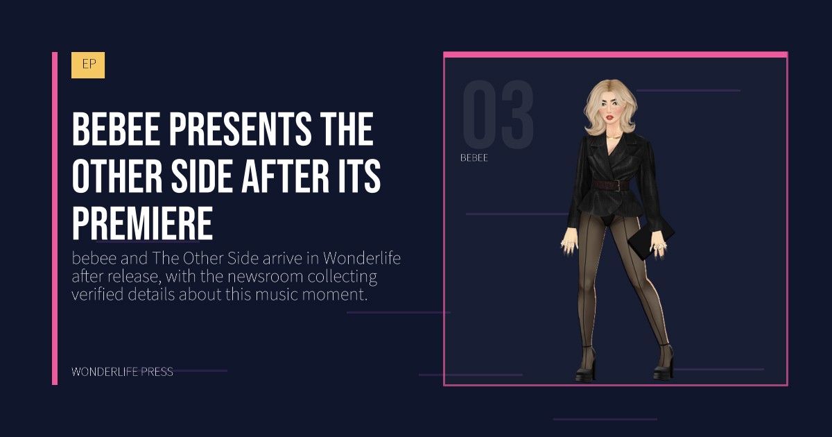 Wonderlife Press: bebee presents The Other Side after its premiere. artist portrait. EP.