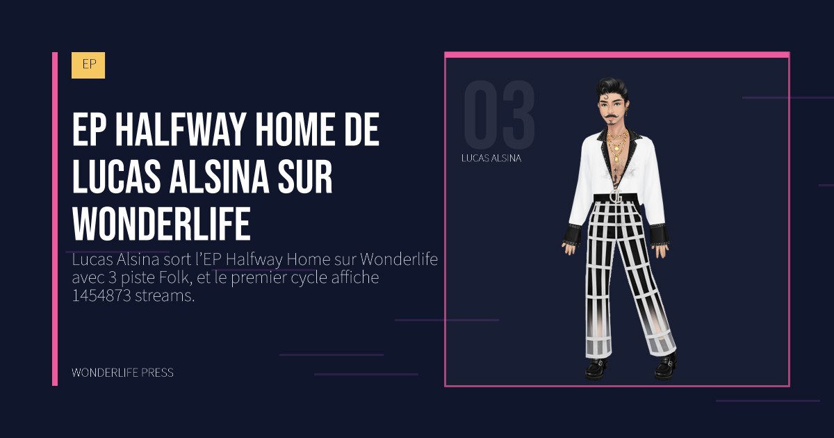 Wonderlife Press: EP Halfway Home de Lucas Alsina sur Wonderlife. portrait des artistes. EP.
