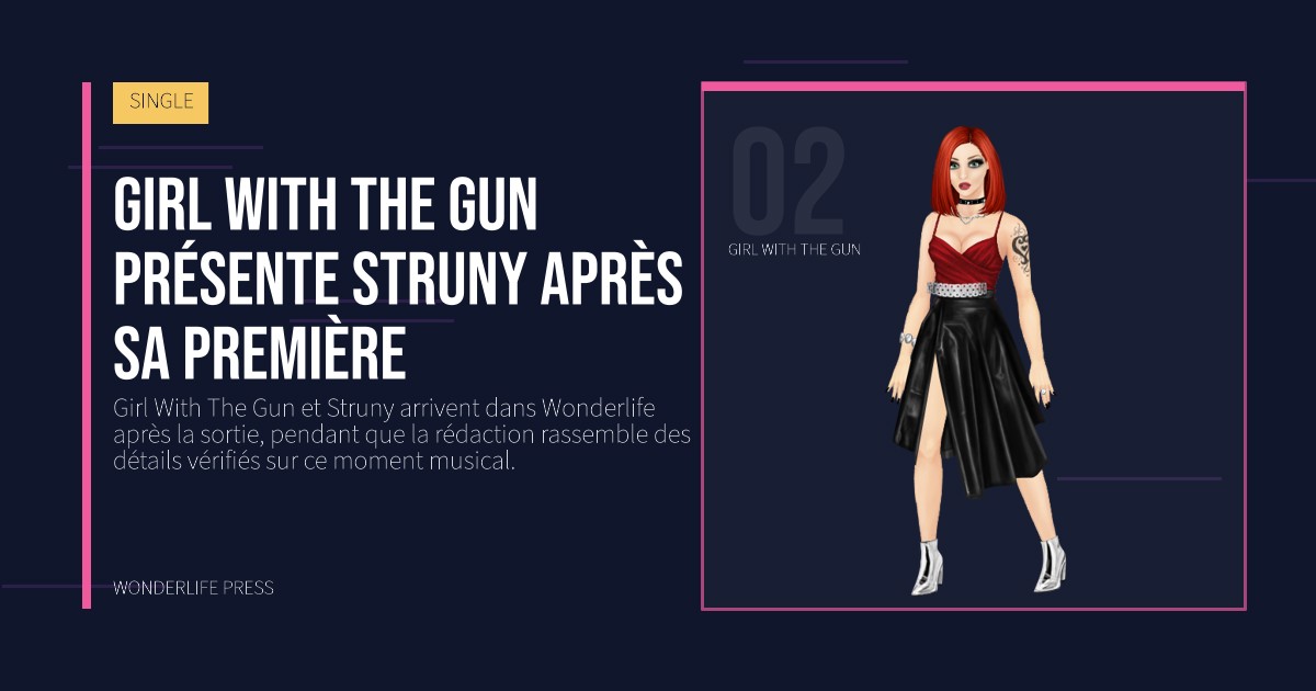 Wonderlife Press: Girl With The Gun présente Struny après sa première. portrait des artistes. SINGLE.