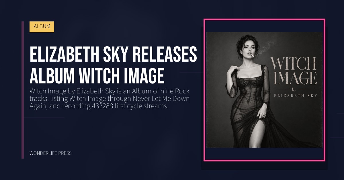 Wonderlife Press: Elizabeth Sky releases album Witch Image. release artwork. ALBUM.