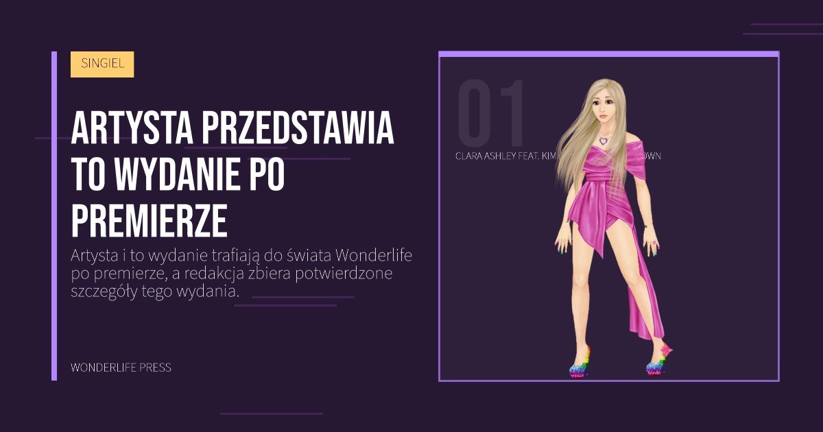 Wonderlife Press: Artysta przedstawia to wydanie po premierze. portret artystów. SINGIEL.
