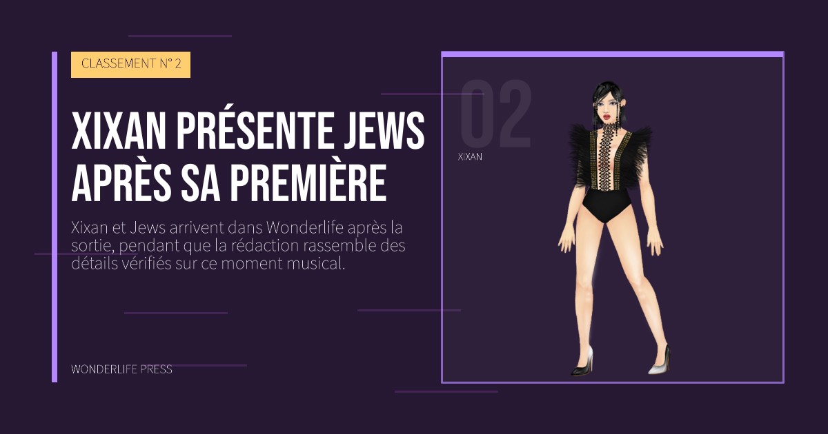 Wonderlife Press: Xixan présente Jews après sa première. portrait des artistes. CLASSEMENT N° 2.