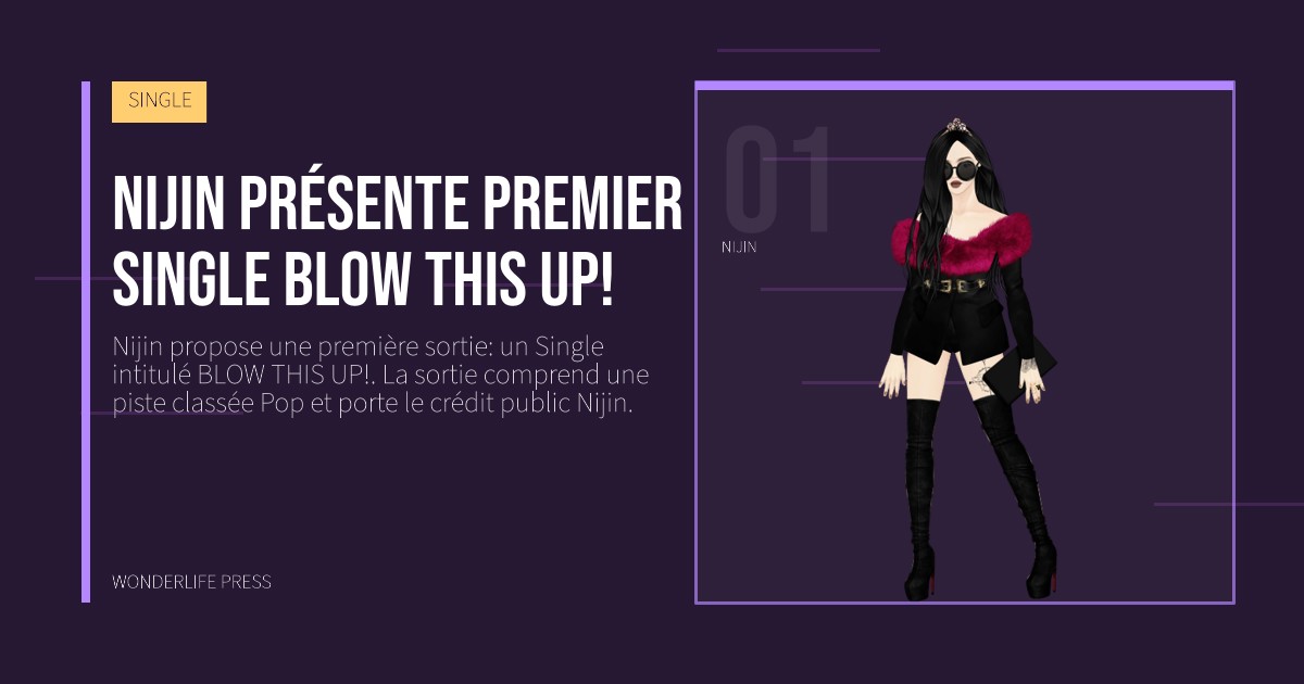 Wonderlife Press: Nijin présente premier Single BLOW THIS UP!. portrait des artistes. SINGLE.