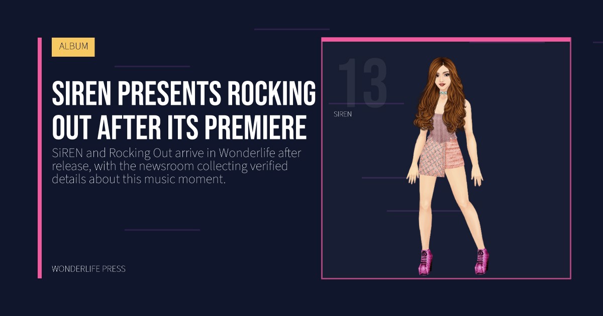 Wonderlife Press: SiREN presents Rocking Out after its premiere. artist portrait. ALBUM.