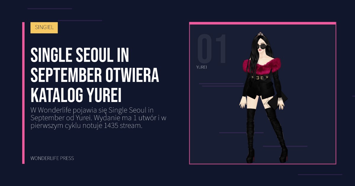 Wonderlife Press: Single Seoul in September otwiera katalog Yurei. portret artystów. SINGIEL.