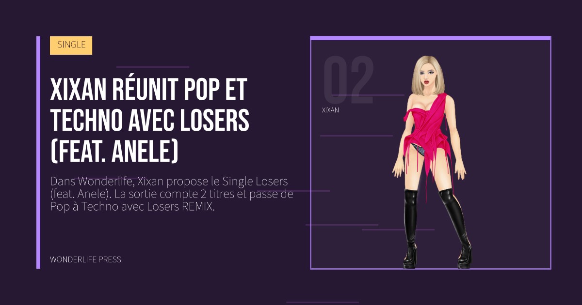 Wonderlife Press: Xixan réunit pop et techno avec Losers (feat. Anele). portrait des artistes. SINGLE.