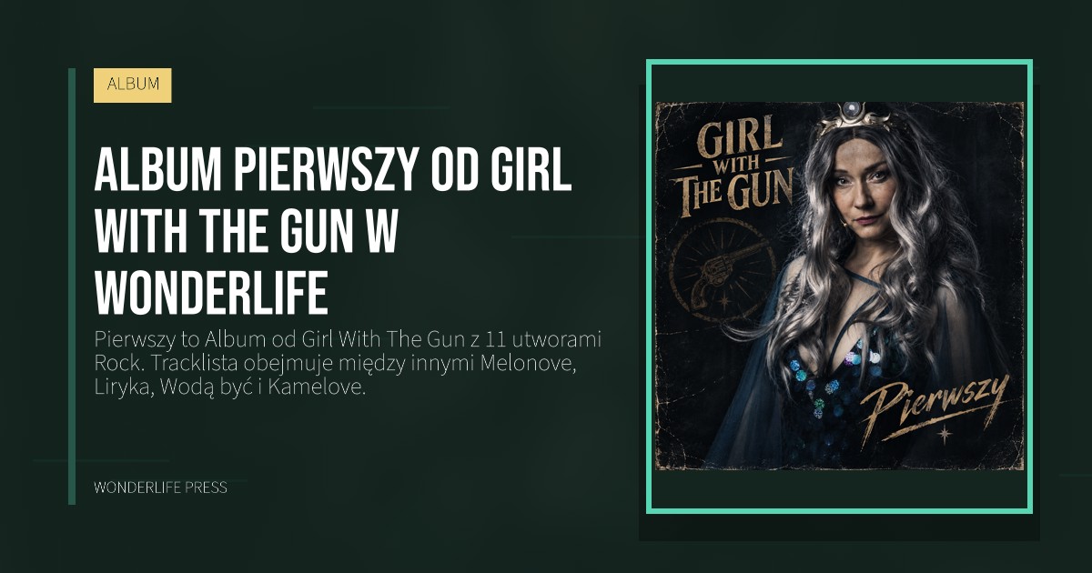 Wonderlife Press: Album Pierwszy od Girl With The Gun w Wonderlife. okładka wydawnictwa. ALBUM.