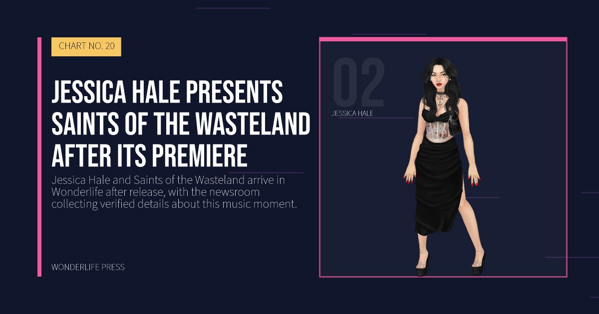 Wonderlife Press: Jessica Hale presents Saints of the Wasteland after its premiere. artist portrait. CHART NO. 20.